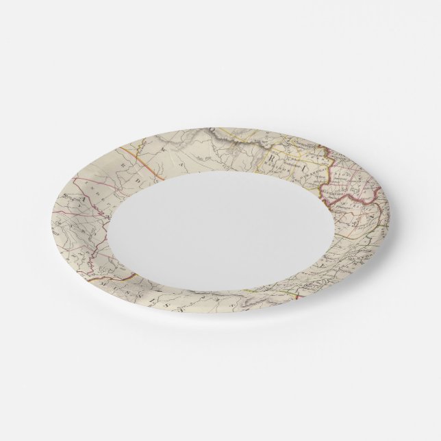 Missouri, Ill, Ky, Tenn, Ala, Miss, Ark Pappteller (Schrägansicht)