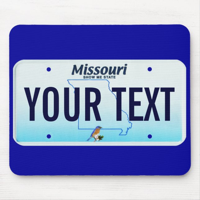 Missouri-Kfz-KennzeichenMausunterlage Mousepad (Vorne)