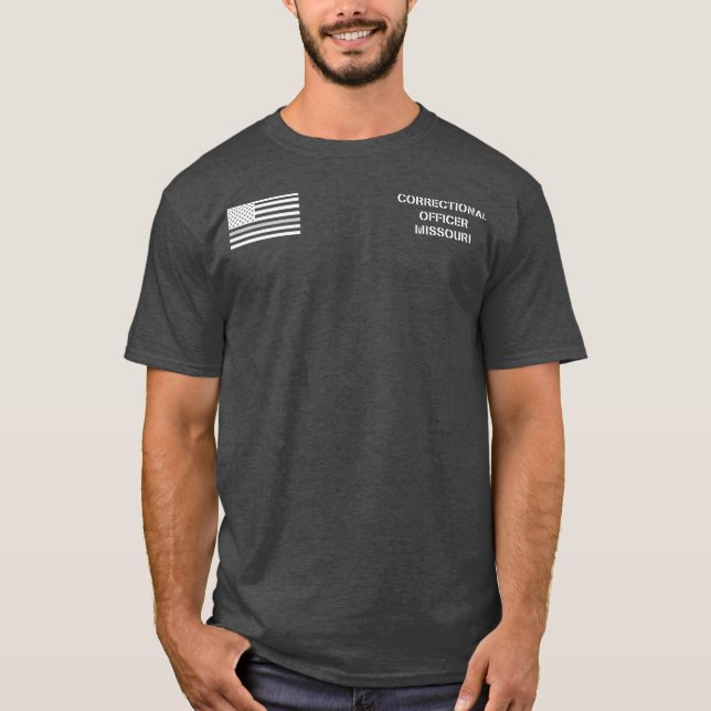 Missouri Korrektor Thin Gray Line T-Shirt (Vorderseite)