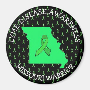 Missouri Lyme-Borreliose-Bänder Awareness-Magnet Magnet
