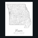 Missouri Minimal Street Map Poster<br><div class="desc">Missouri Minimal Street Map</div>