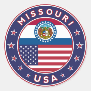 Missouri, Missouri heiratet phone, Missouri zu Runder Aufkleber