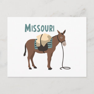 Missouri Mule Postkarte