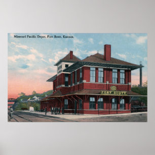 Missouri Pacific Railway Depot Poster