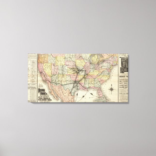Missouri Pacific Railway Leinwanddruck (Vorderseite)