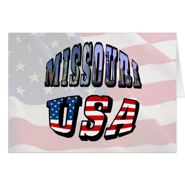 Missouri Picture and USA Text (Vorderseite (Horizontal))