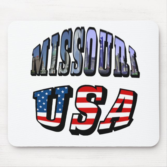 Missouri Picture and USA Text Mousepad (Vorne)