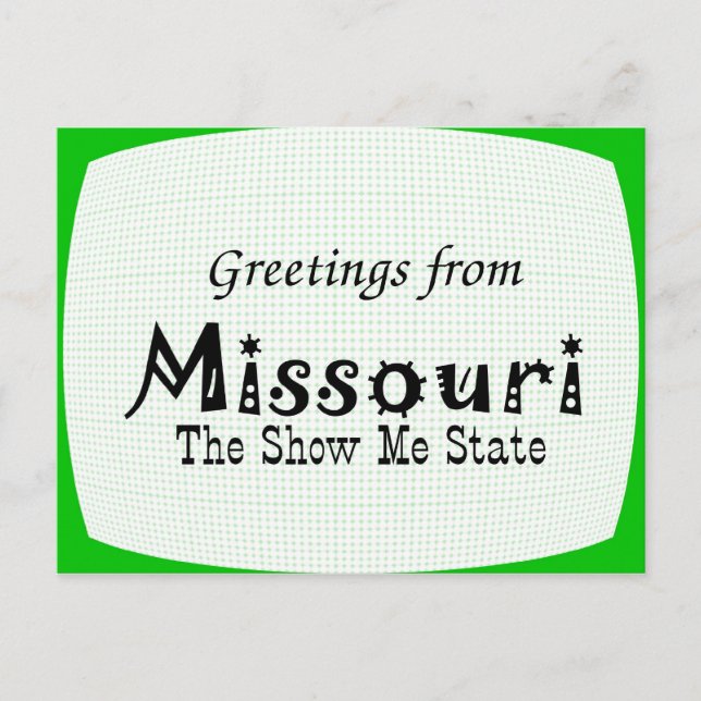 Missouri Postkarte (Vorderseite)