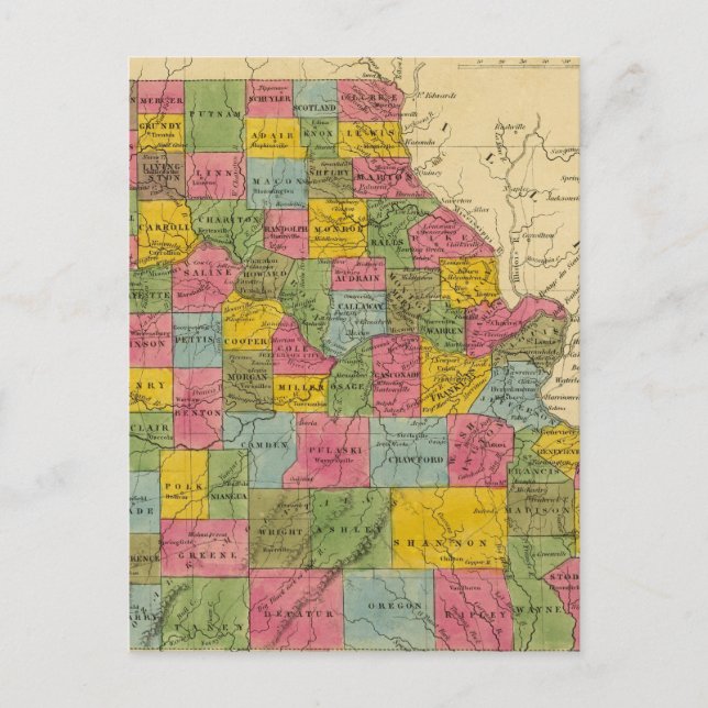Missouri Postkarte (Vorderseite)