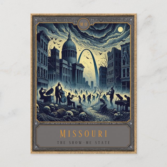 Missouri | Postkarte Gothic Art (Vorderseite)