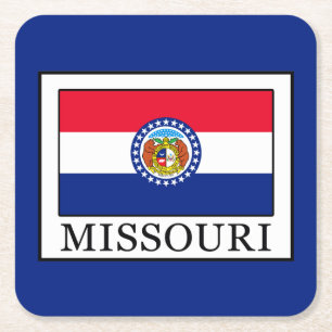 Missouri Rechteckiger Pappuntersetzer