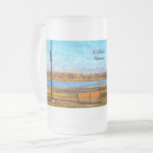 Missouri River Bench Painterly Mattierte Tasse