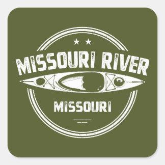 Missouri River Missouri Quadratischer Aufkleber