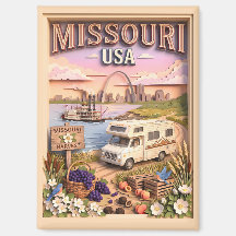 Missouri Road Trip Gateway Arch Texturierte Skylin