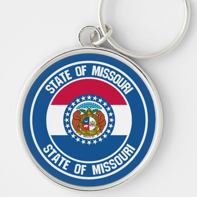 Missouri Round Emblem Schlüsselanhänger (Vorne)