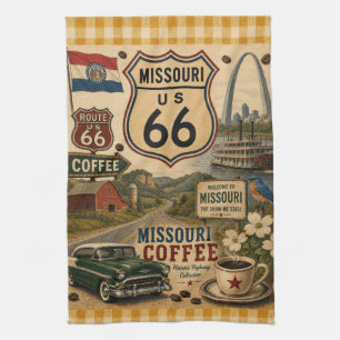 Missouri Route 66 Americana Küchenkaffee Geschirrtuch