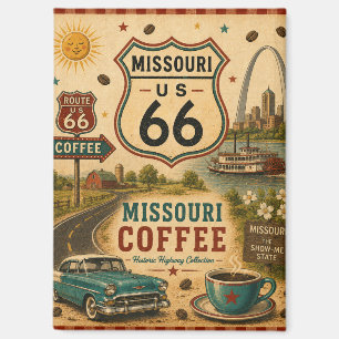 Missouri Route 66 Kaffee-Kühlschrank-Dekor-Geschen Magnet