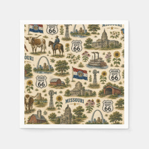 Missouri Route 66 Table Gateway Serviette