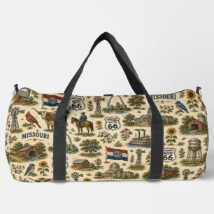 Missouri Route 66 Wochenend-Gateway Duffle Bag