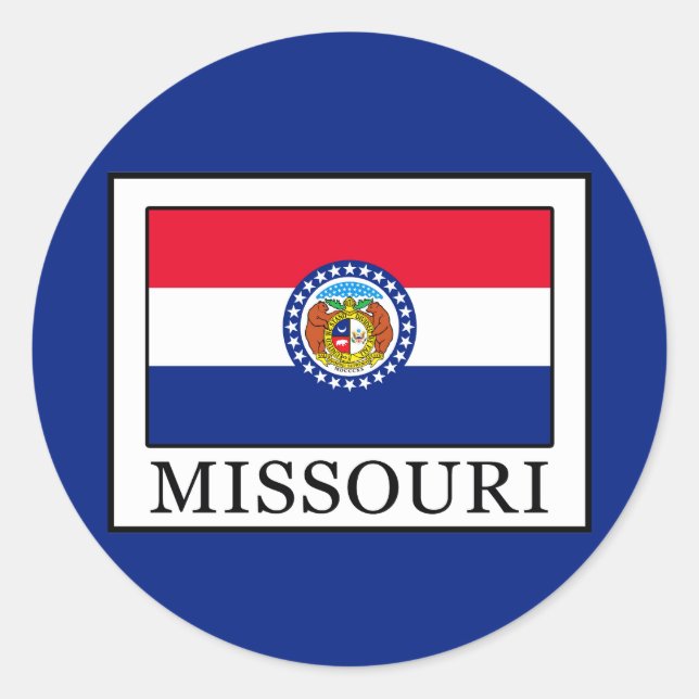 Missouri Runder Aufkleber (Vorderseite)