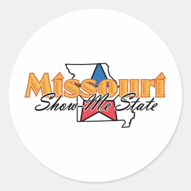 Missouri Runder Aufkleber (Vorderseite)