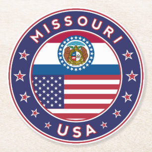 Missouri Runder Pappuntersetzer