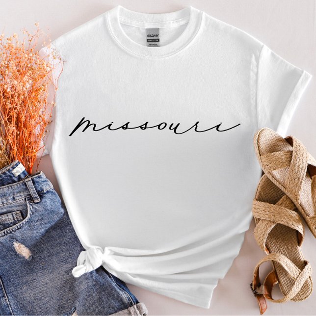 Missouri Script Staat FrauenT - Shirt (Von Creator hochgeladen)