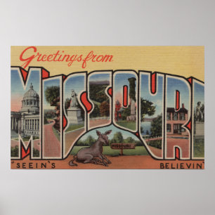 Missouri (Seeins Believin') - großer Buchstabe Poster