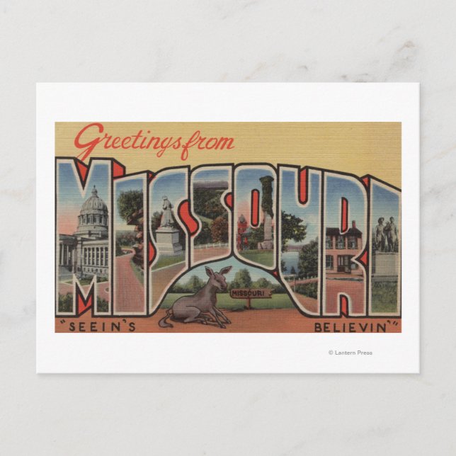 Missouri (Seeins Glaube') - Großer Brief Postkarte (Vorderseite)