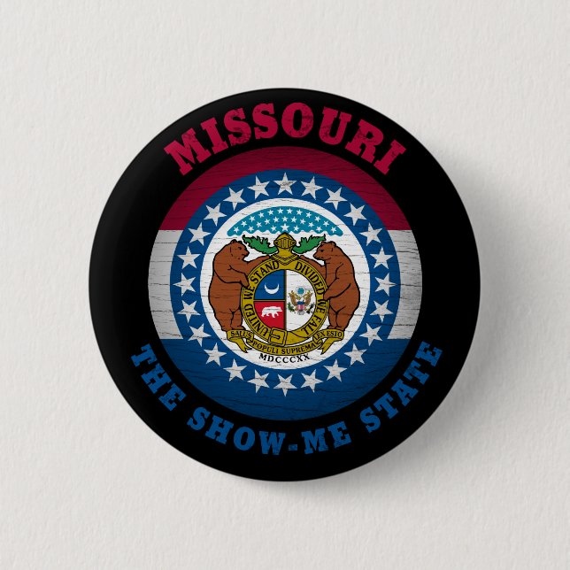 MISSOURI SHOW-ME-STAAT FLAG BUTTON (Vorderseite)