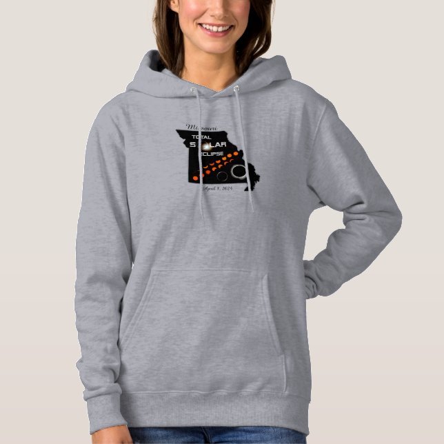 Missouri Solar Eclipse Women's Hoodie (Vorderseite)