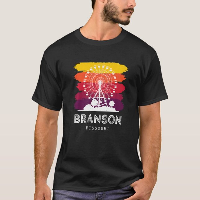 Missouri Souvenir Branson Travel Hike Camping Vaca T-Shirt (Vorderseite)