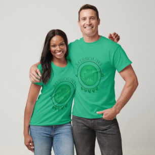 Missouri St. Patrick's Kleeblatt Green T - Shirt