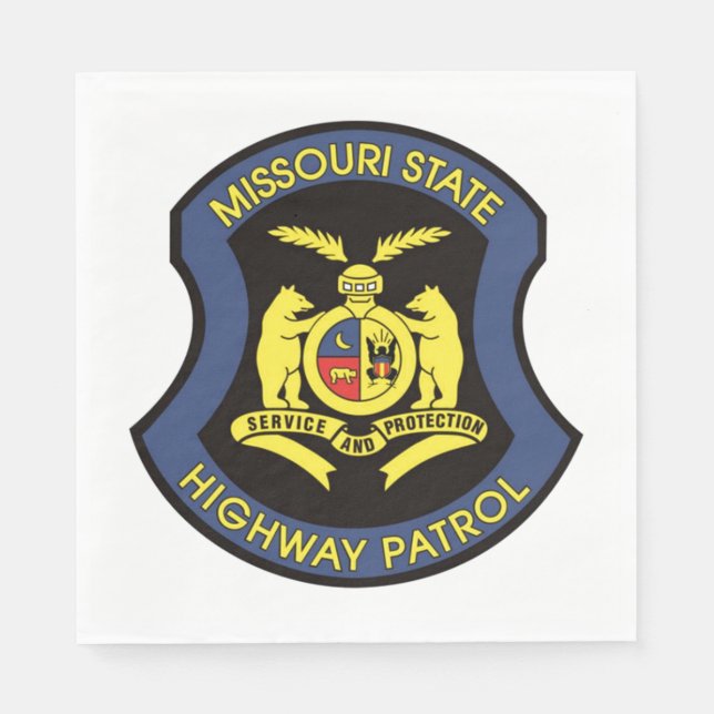 Missouri Staat Highway Patrol Serviette (Vorderseite)