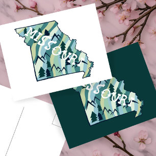 Missouri Staat Illustrierte Karte