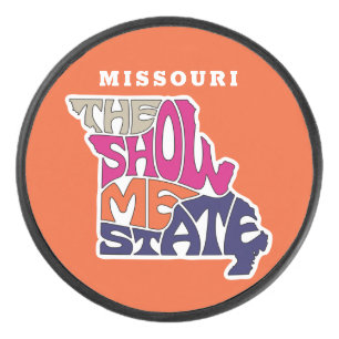 Missouri Staat Nickname Word Art Eishockey Puck