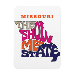 Missouri Staat Nickname Word Art Magnet