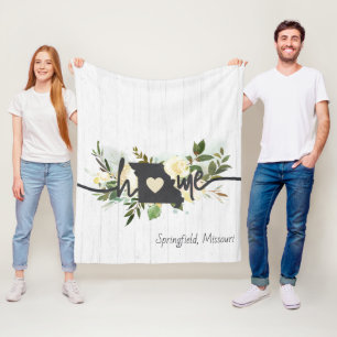 Missouri Staat Personalisiert Ihre Zuhause City Ru Fleecedecke