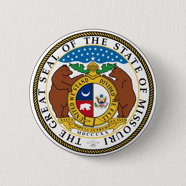 Missouri-Staats-Siegel Button (Vorderseite)