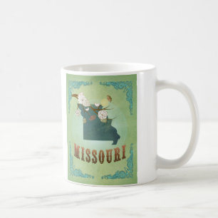 Missouri-Staatskarte – Grün Kaffeetasse
