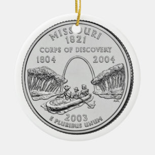 Missouri-Staatsvierteldollar Keramikornament