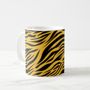 Missouri Tiger Streifen Schwarz und Gold Kaffeetasse