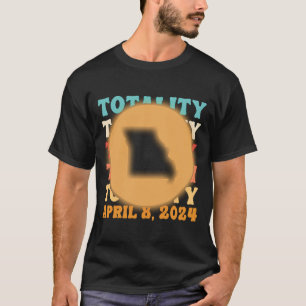 Missouri Totality Solar Eclipse 8. April 2024 Astr T-Shirt