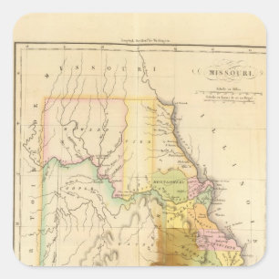 Missouri US Quadratischer Aufkleber