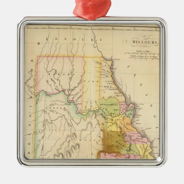 Missouri US Silbernes Ornament (Vorne)