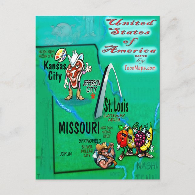 Missouri USA Card Postkarte (Vorderseite)