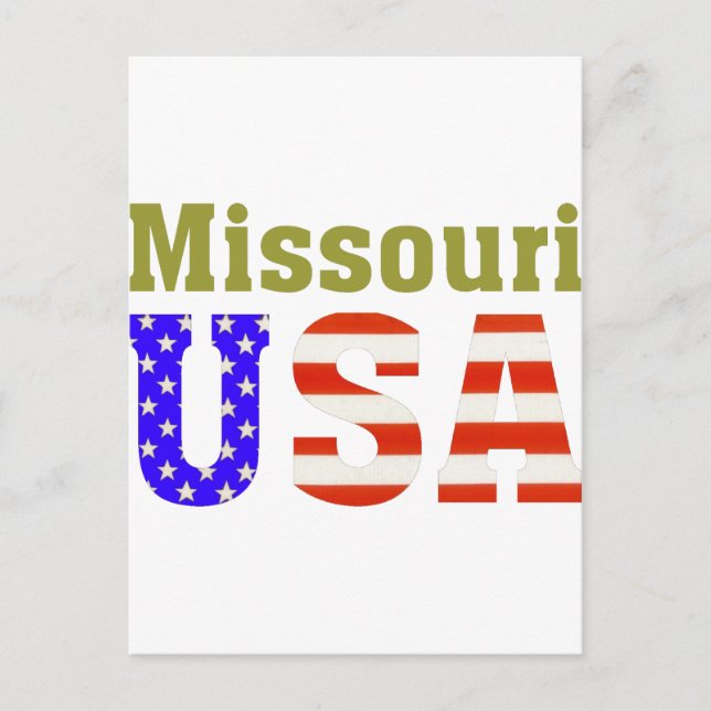 Missouri USA! Postkarte (Vorderseite)