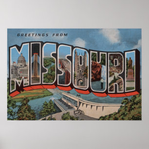 Missouri (Verdammungs-Ansicht) - große Poster