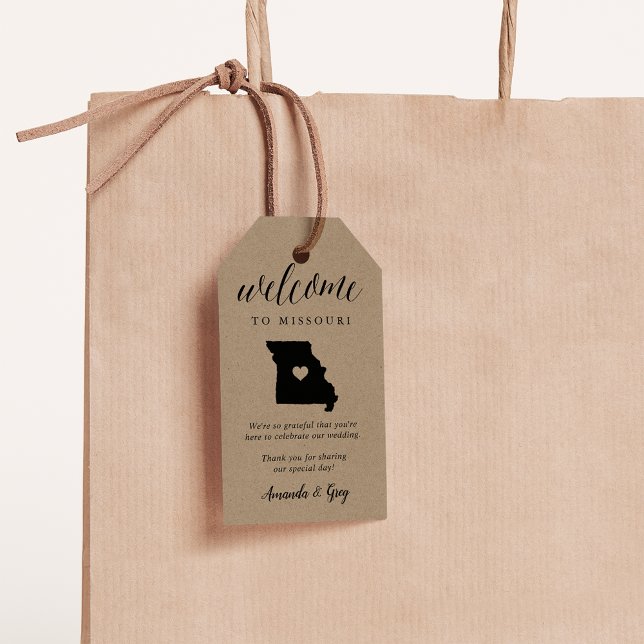 Missouri Wedding Welcome Geschenkanhänger (Von Creator hochgeladen)