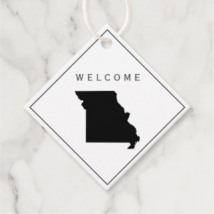 Missouri Welcome Bag Geschenk Tag für Hochzeitswoc Geschenkanhänger
